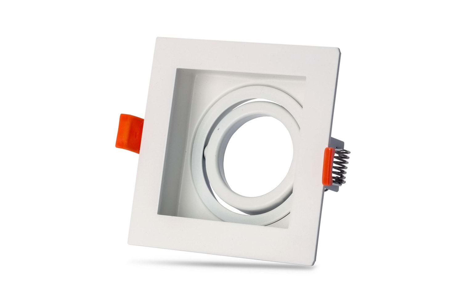 Kare Beyaz Dekoratif GU10 Spot Kasa