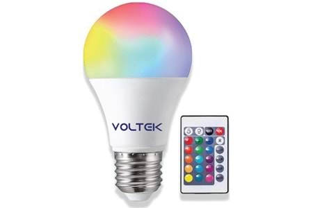 9W - RGB Led Ampul E27