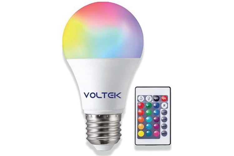 9W - RGB Led Ampul E27