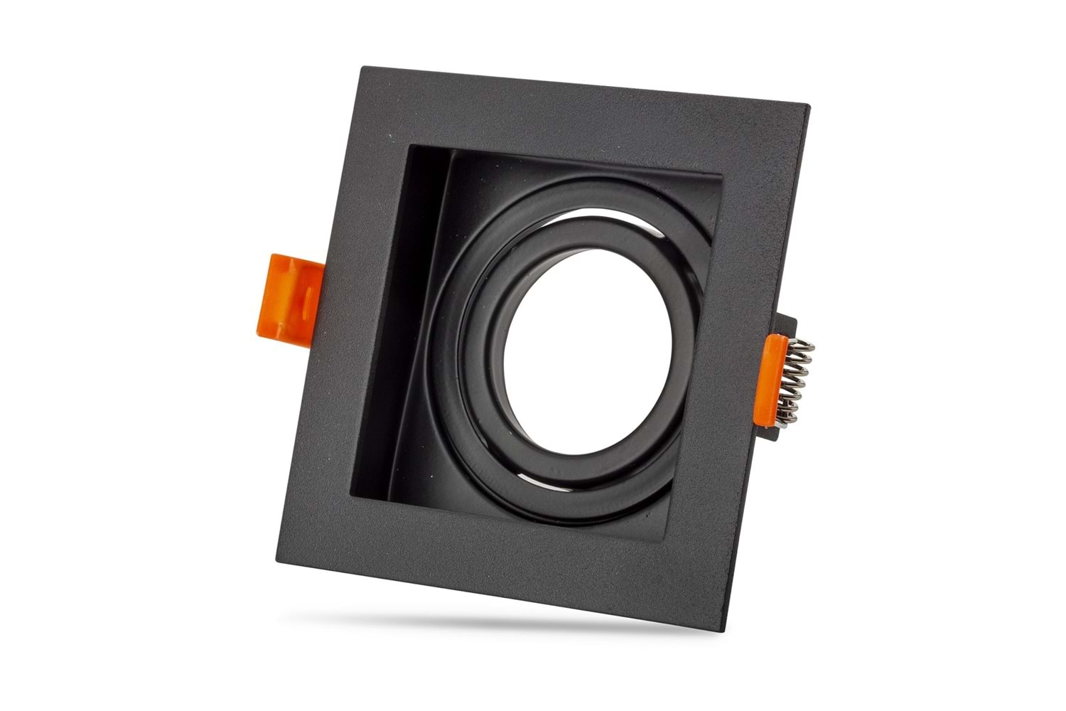 Kare Siyah Dekoratif GU10 Spot Kasa