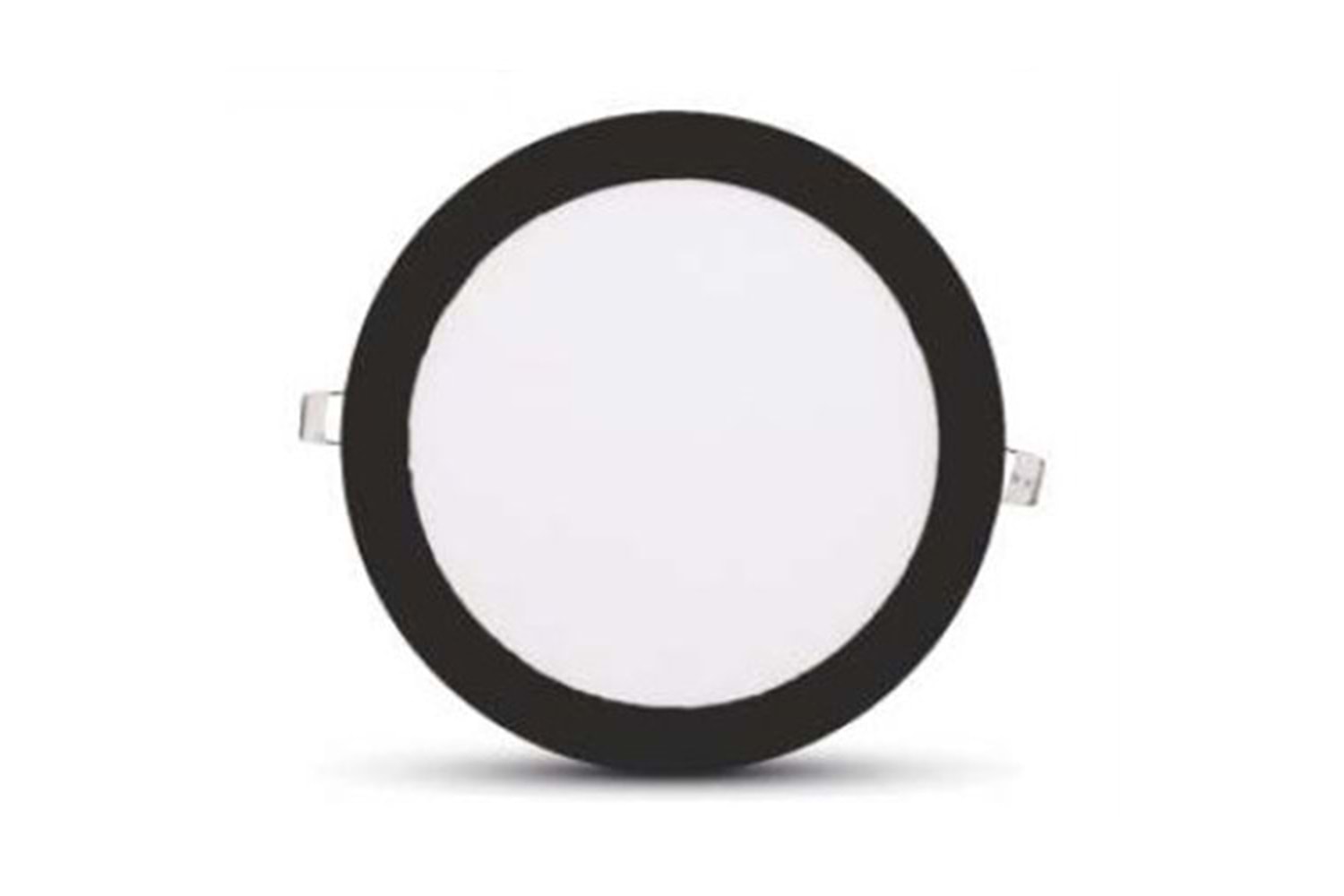 6W-Yuvarlak Led Panel Armatür 3000K(Siyah)